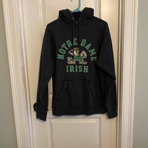 League Notre Dame Irish Black and Green Hoodie